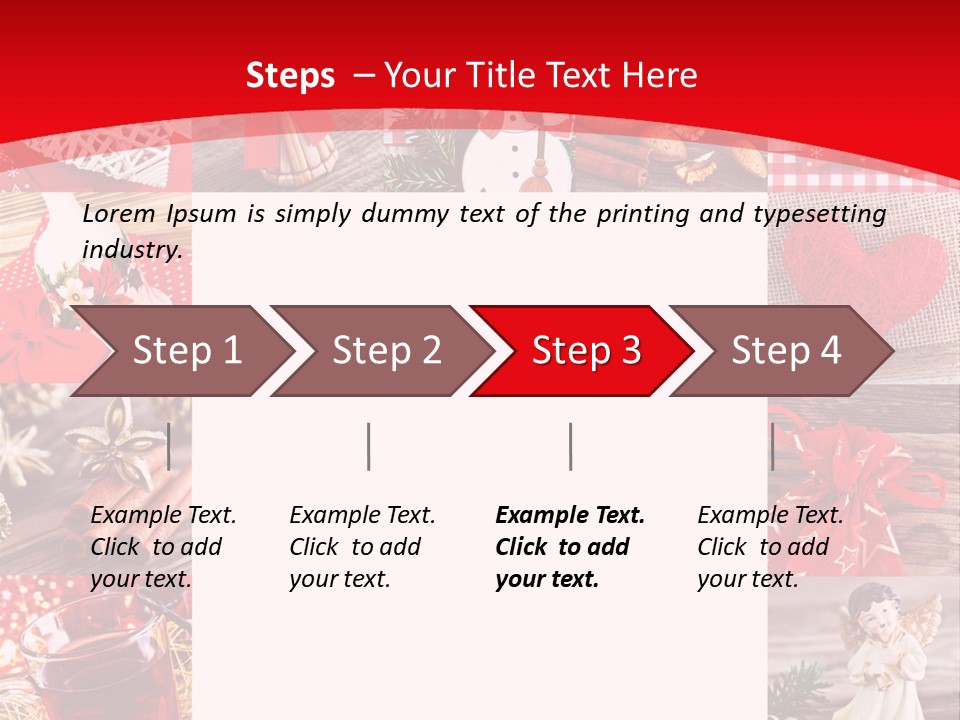Weihnachtsschmuck Weihnachtsengel Rote PowerPoint Template