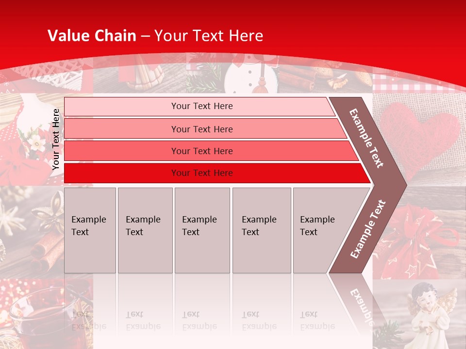 Weihnachtsschmuck Weihnachtsengel Rote PowerPoint Template