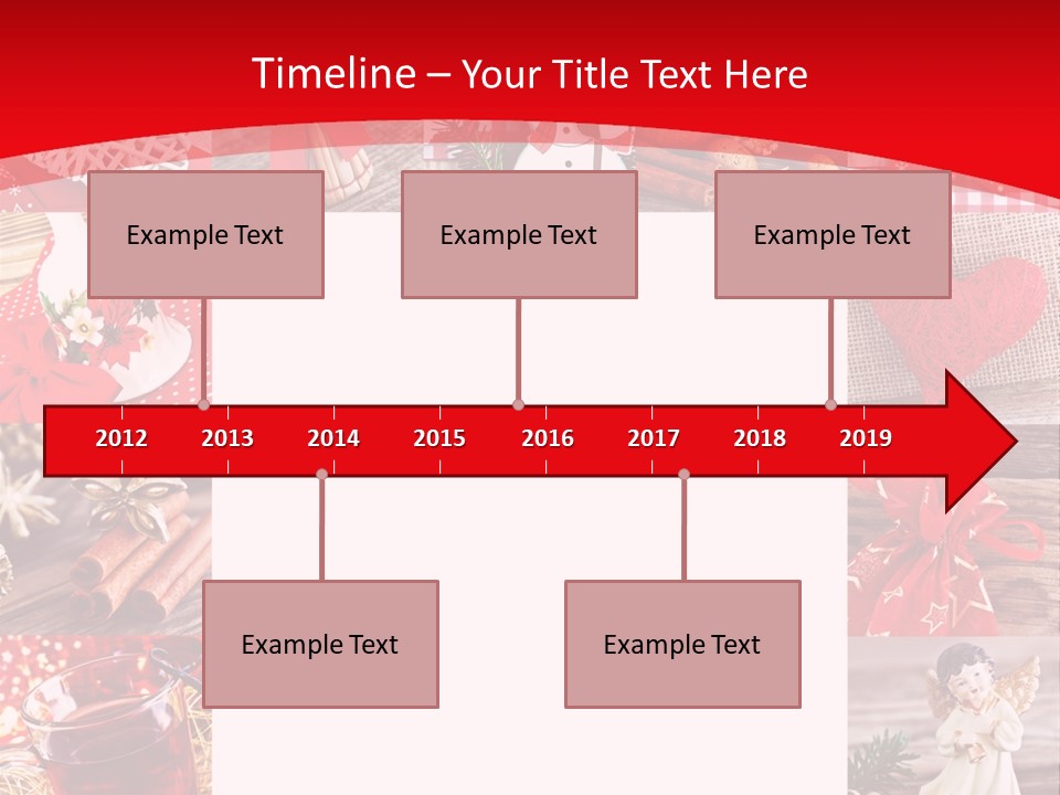 Weihnachtsschmuck Weihnachtsengel Rote PowerPoint Template