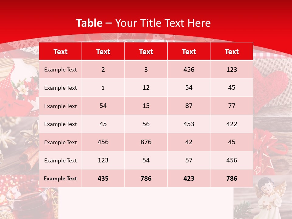 Weihnachtsschmuck Weihnachtsengel Rote PowerPoint Template