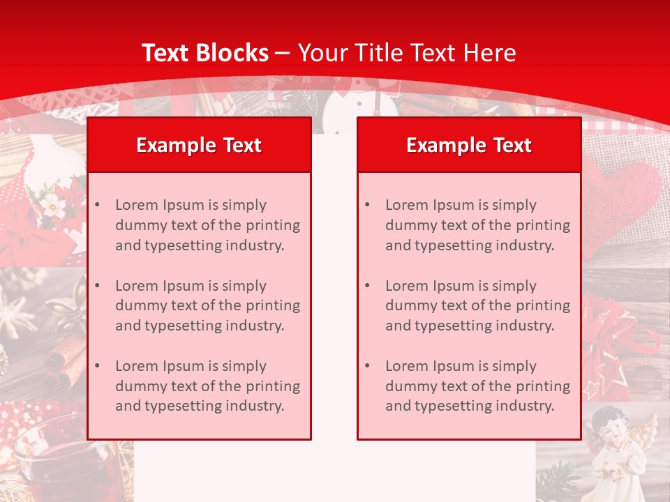 Weihnachtsschmuck Weihnachtsengel Rote PowerPoint Template