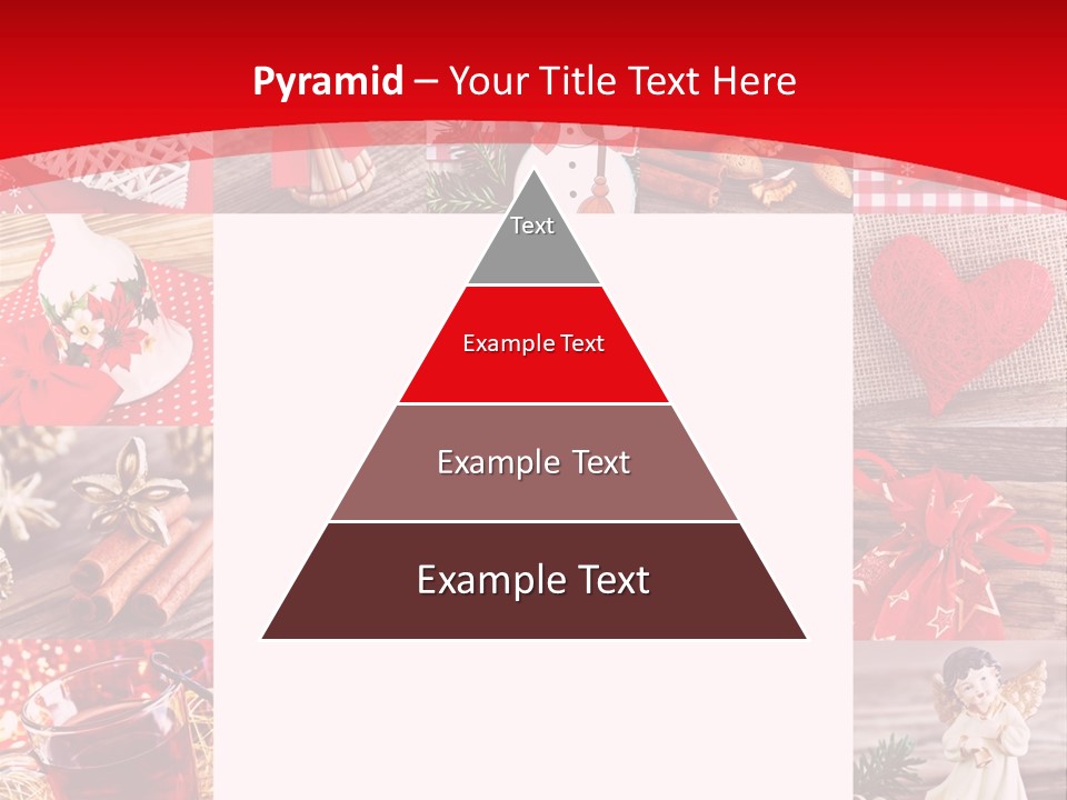 Weihnachtsschmuck Weihnachtsengel Rote PowerPoint Template