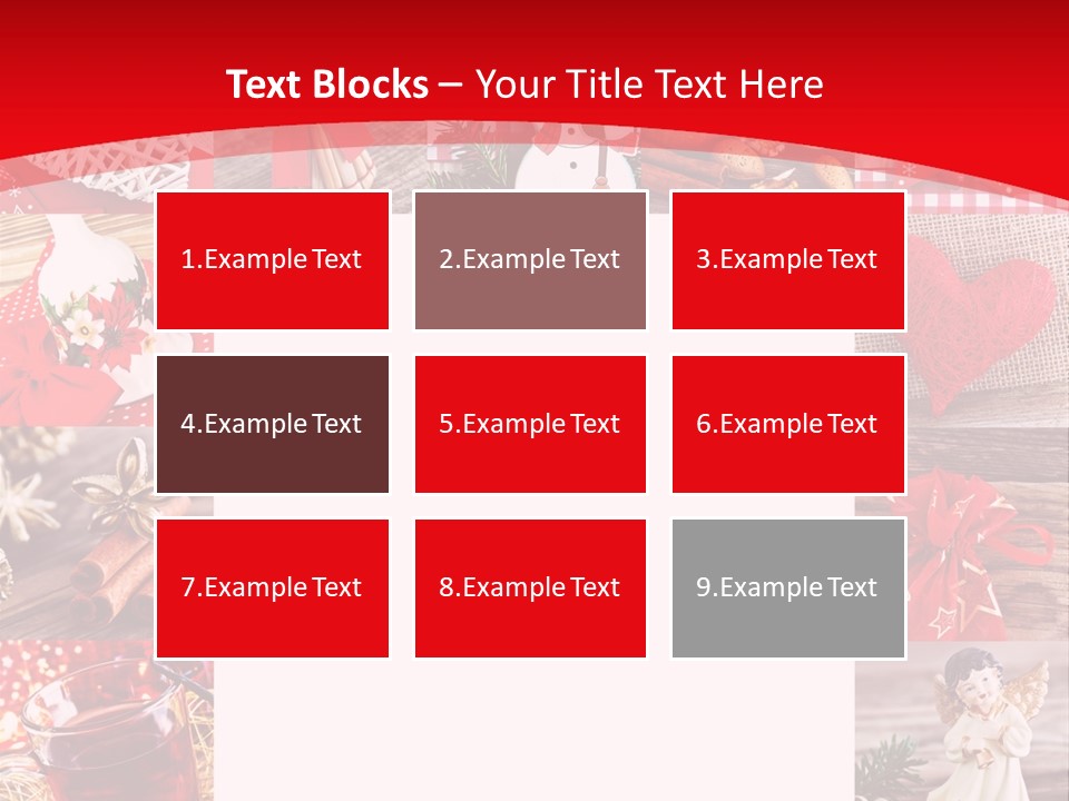 Weihnachtsschmuck Weihnachtsengel Rote PowerPoint Template