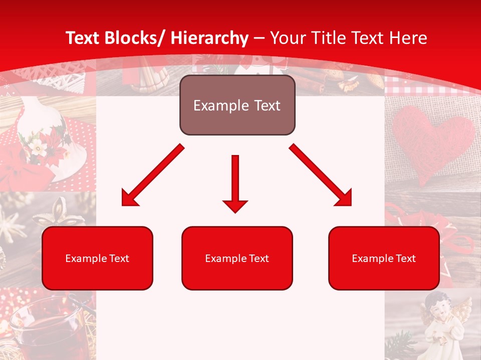 Weihnachtsschmuck Weihnachtsengel Rote PowerPoint Template