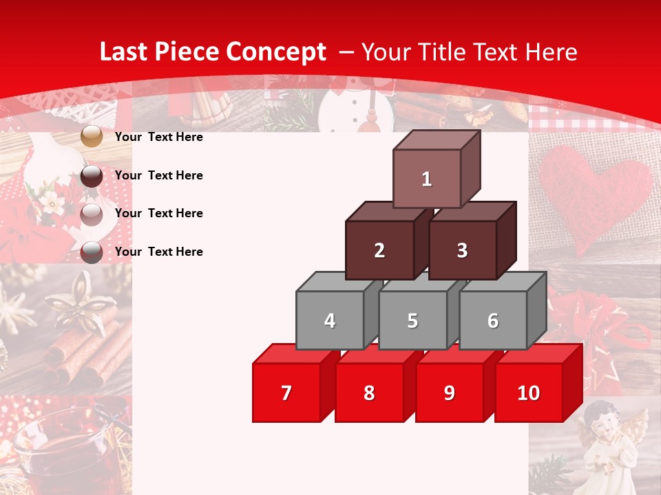 Weihnachtsschmuck Weihnachtsengel Rote PowerPoint Template