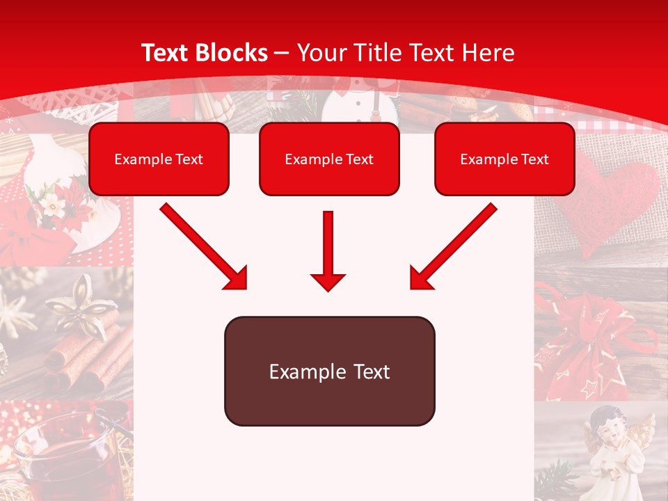 Weihnachtsschmuck Weihnachtsengel Rote PowerPoint Template