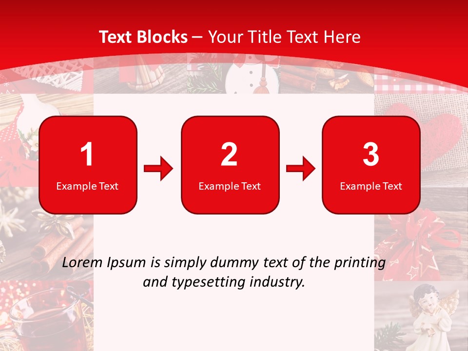 Weihnachtsschmuck Weihnachtsengel Rote PowerPoint Template