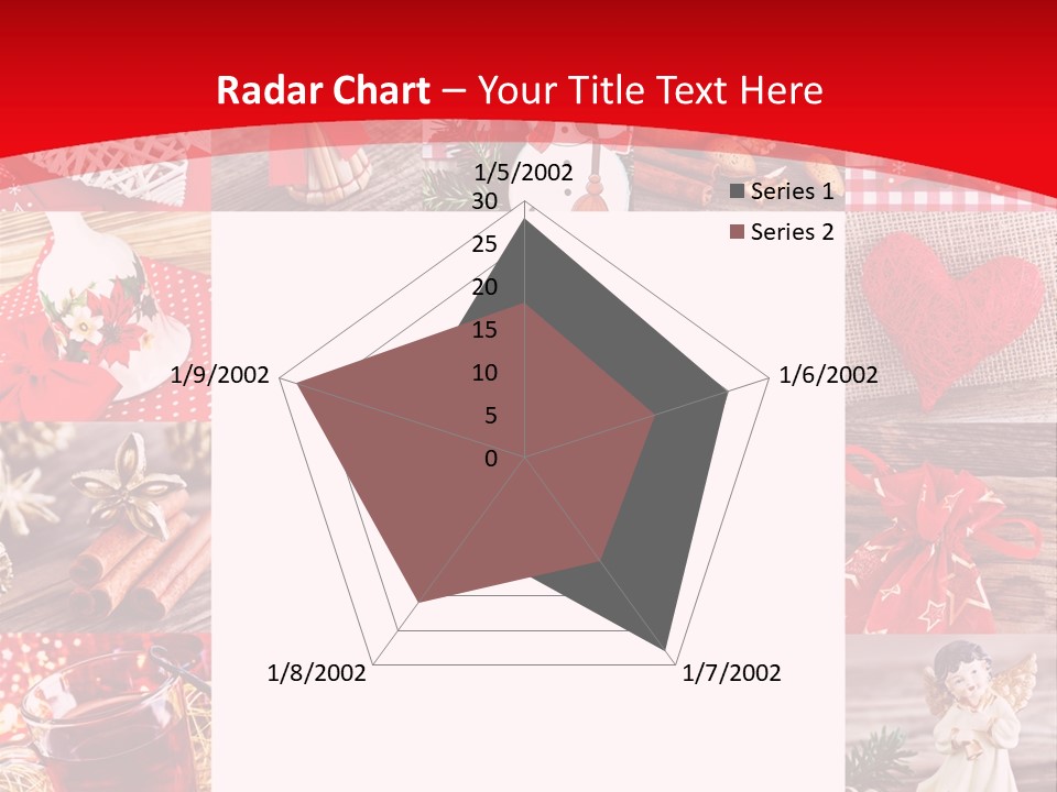 Weihnachtsschmuck Weihnachtsengel Rote PowerPoint Template