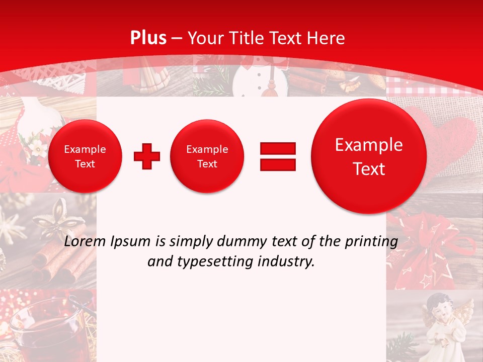 Weihnachtsschmuck Weihnachtsengel Rote PowerPoint Template