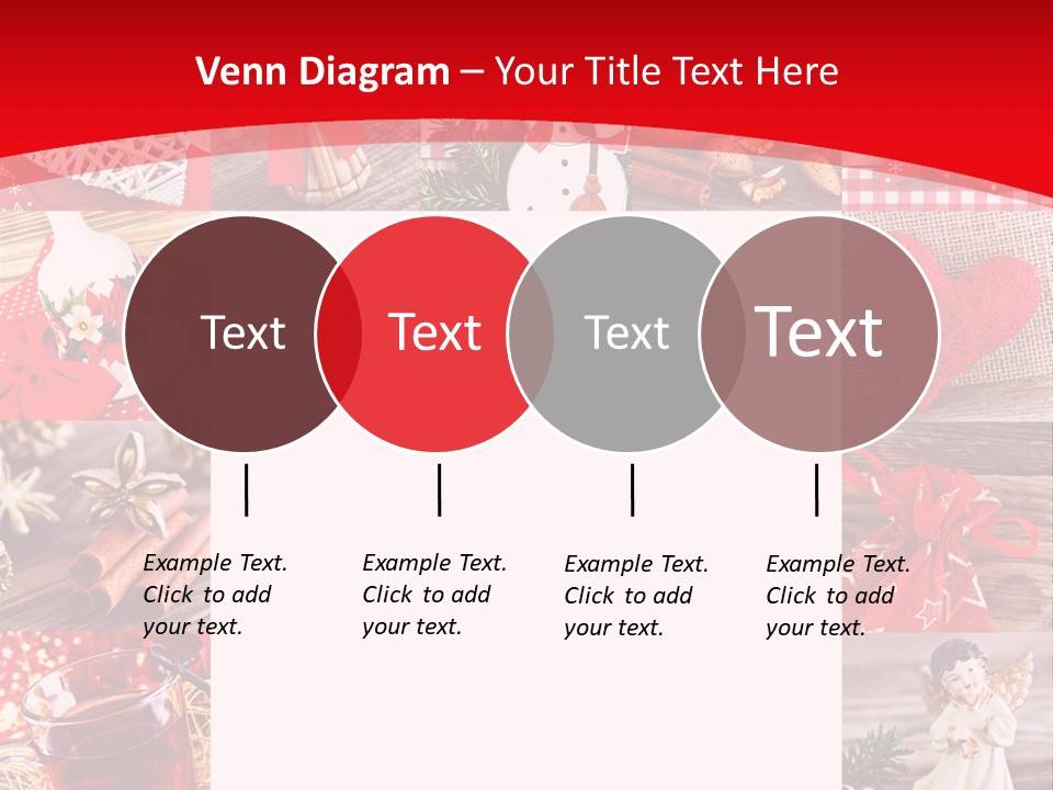 Weihnachtsschmuck Weihnachtsengel Rote PowerPoint Template