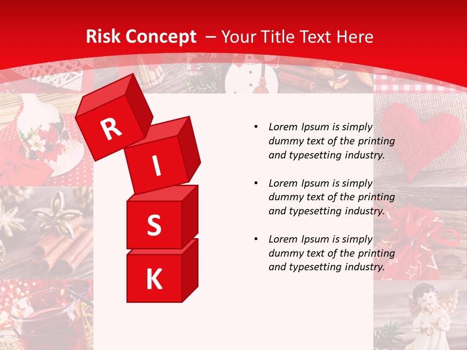 Weihnachtsschmuck Weihnachtsengel Rote PowerPoint Template