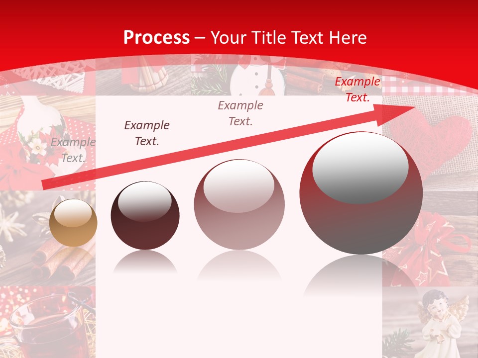 Weihnachtsschmuck Weihnachtsengel Rote PowerPoint Template