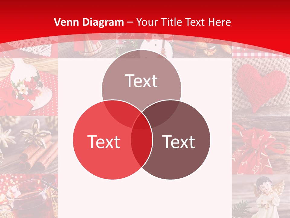 Weihnachtsschmuck Weihnachtsengel Rote PowerPoint Template