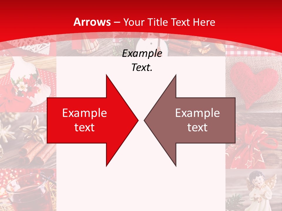 Weihnachtsschmuck Weihnachtsengel Rote PowerPoint Template