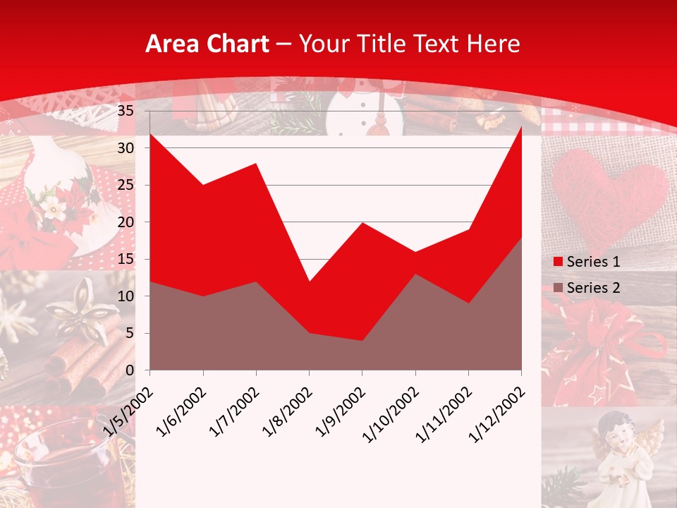 Weihnachtsschmuck Weihnachtsengel Rote PowerPoint Template