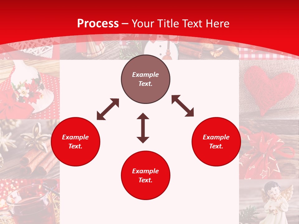 Weihnachtsschmuck Weihnachtsengel Rote PowerPoint Template
