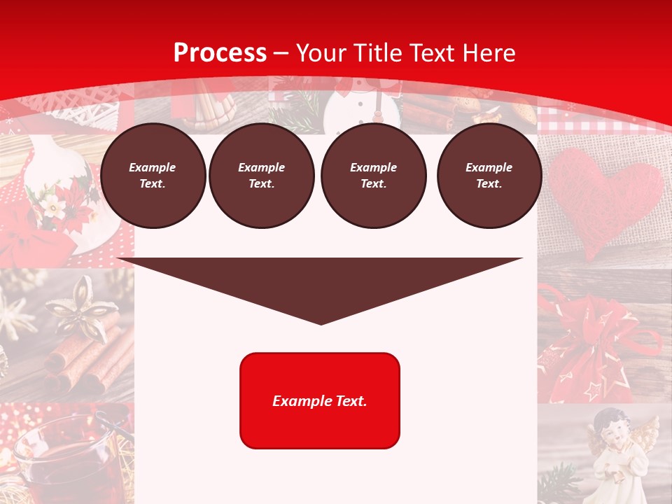 Weihnachtsschmuck Weihnachtsengel Rote PowerPoint Template