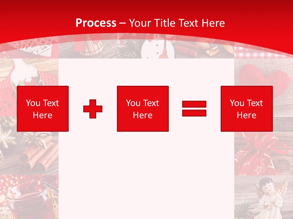Weihnachtsschmuck Weihnachtsengel Rote PowerPoint Template