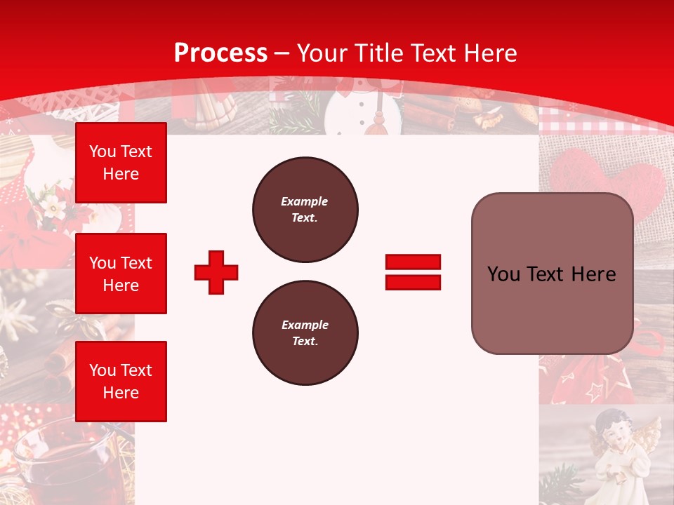 Weihnachtsschmuck Weihnachtsengel Rote PowerPoint Template