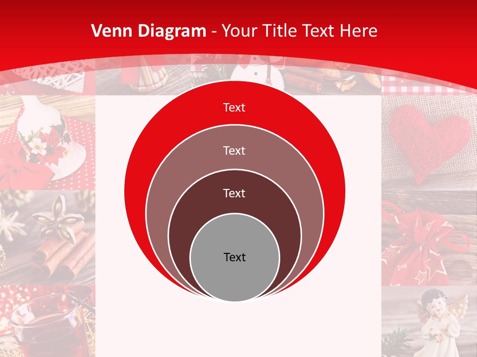 Weihnachtsschmuck Weihnachtsengel Rote PowerPoint Template