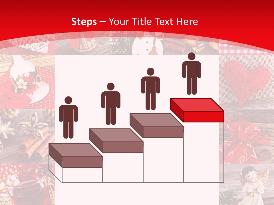 Weihnachtsschmuck Weihnachtsengel Rote PowerPoint Template