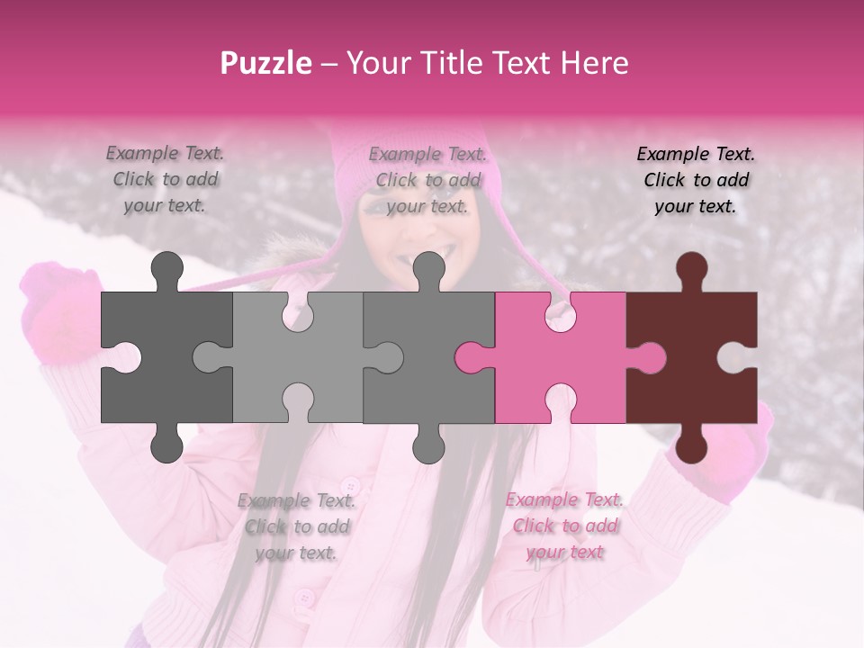 Cheerful Happiness Slim PowerPoint Template