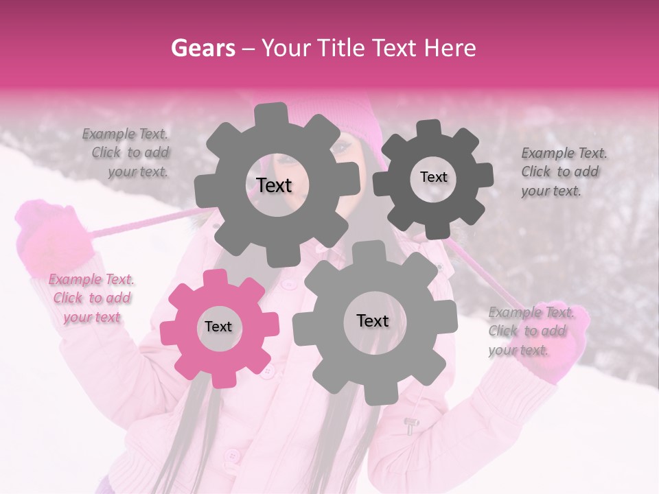 Cheerful Happiness Slim PowerPoint Template