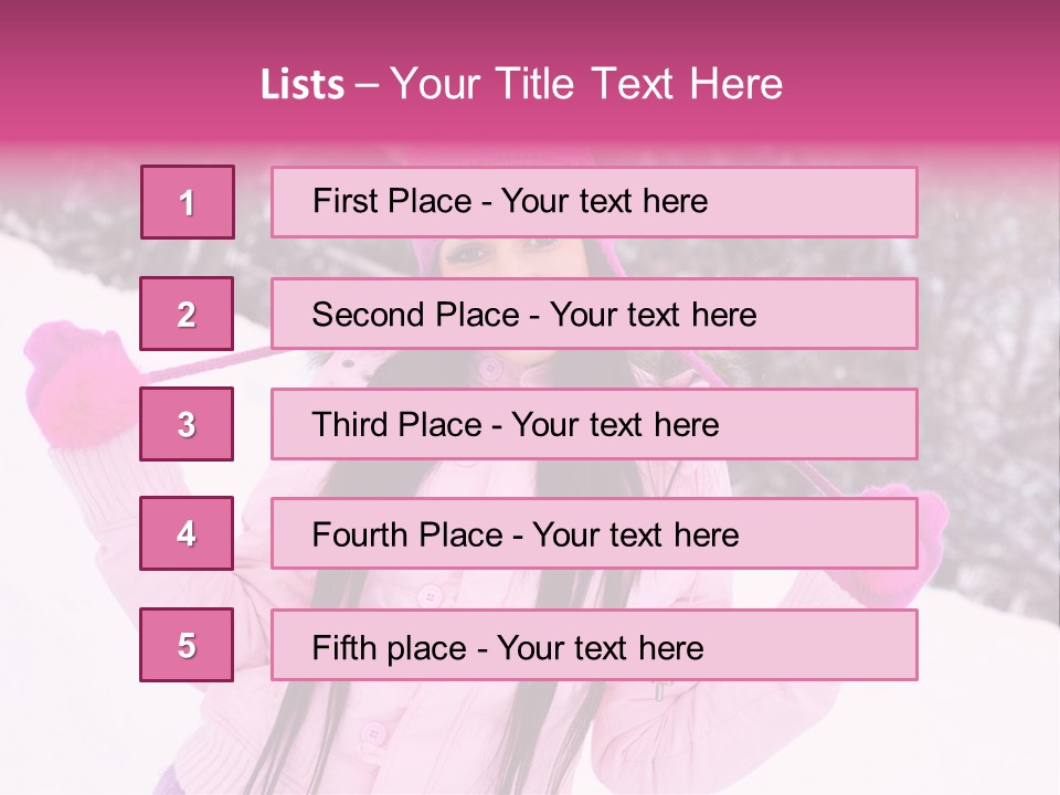 Cheerful Happiness Slim PowerPoint Template