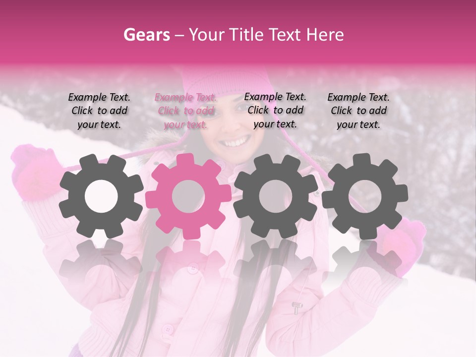 Cheerful Happiness Slim PowerPoint Template