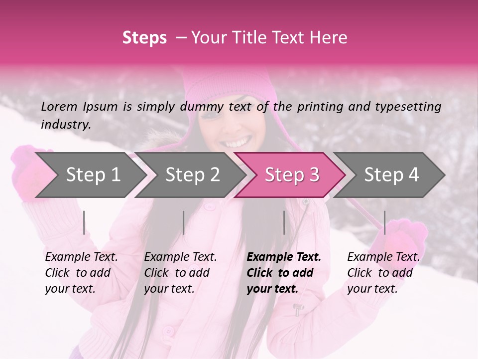 Cheerful Happiness Slim PowerPoint Template