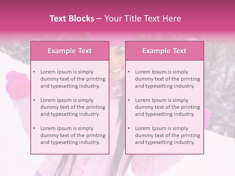 Cheerful Happiness Slim PowerPoint Template