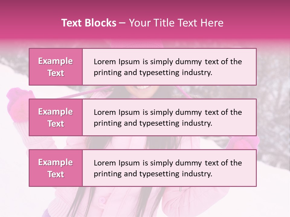 Cheerful Happiness Slim PowerPoint Template