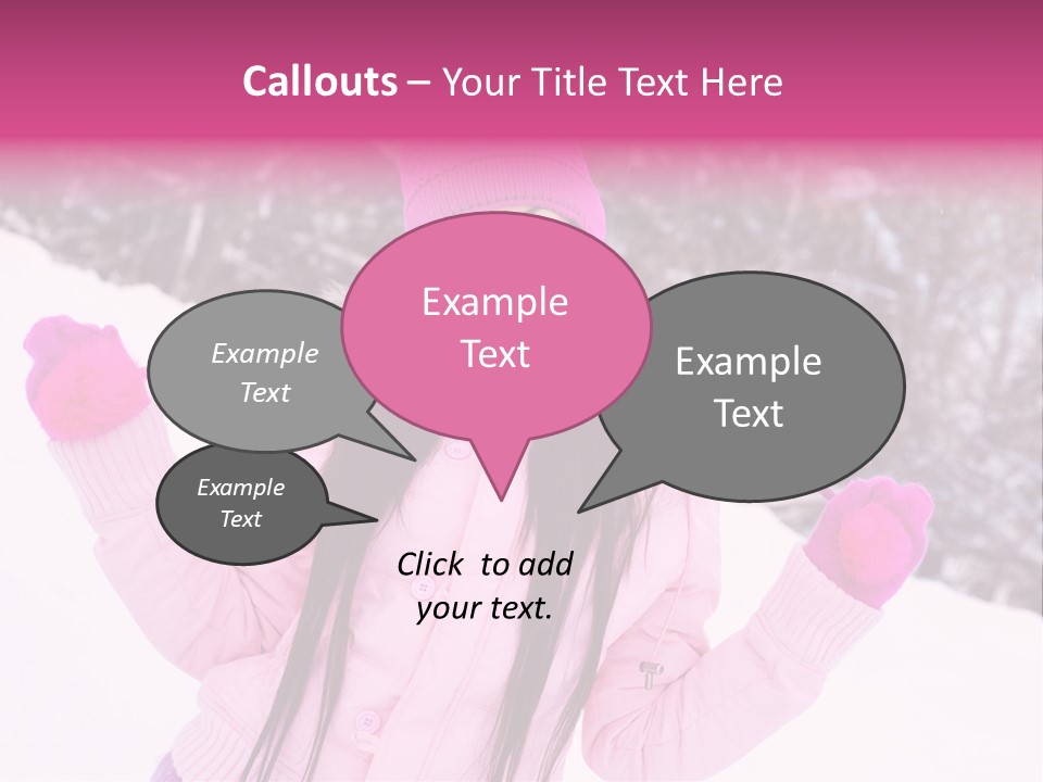 Cheerful Happiness Slim PowerPoint Template