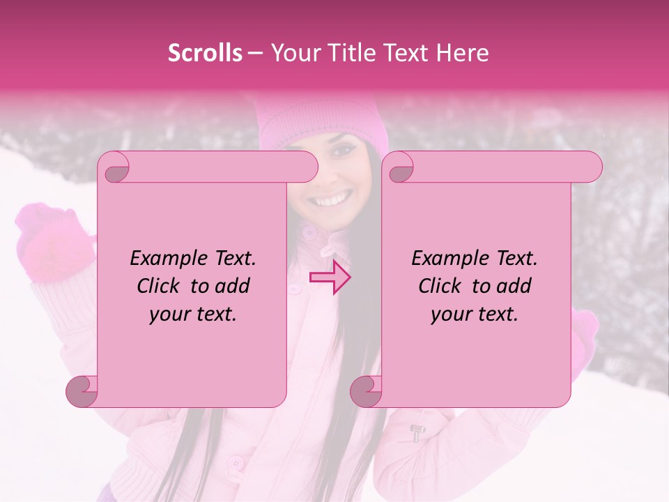 Cheerful Happiness Slim PowerPoint Template