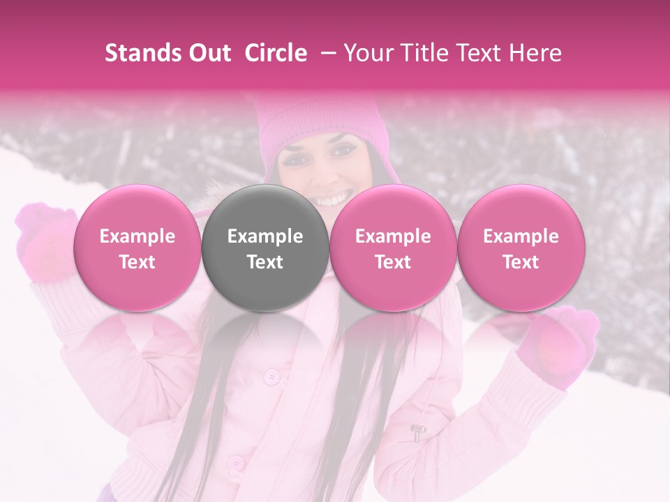 Cheerful Happiness Slim PowerPoint Template