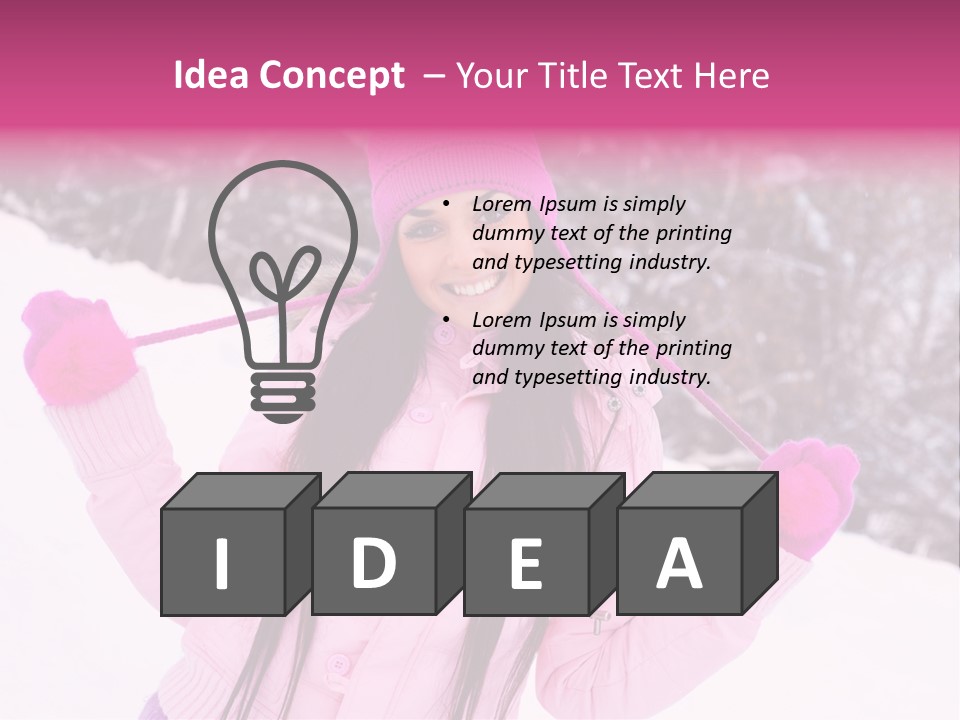 Cheerful Happiness Slim PowerPoint Template