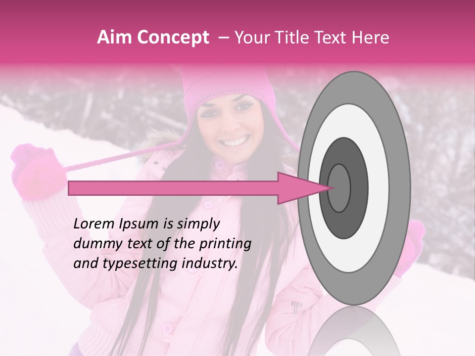 Cheerful Happiness Slim PowerPoint Template