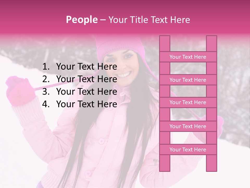 Cheerful Happiness Slim PowerPoint Template