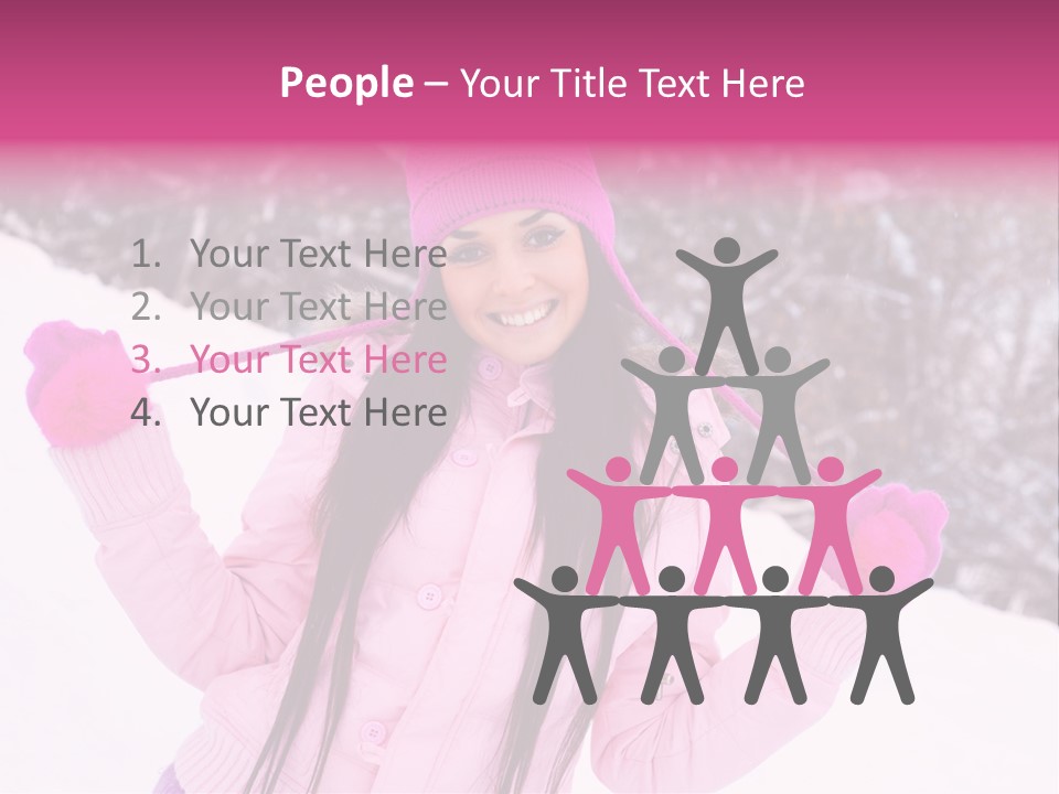 Cheerful Happiness Slim PowerPoint Template