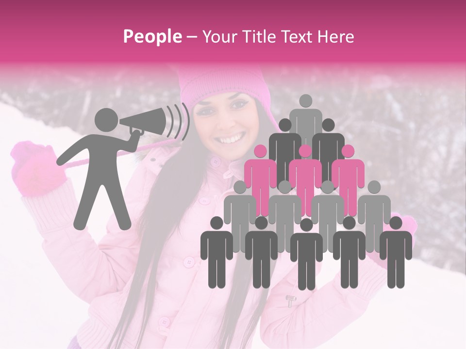 Cheerful Happiness Slim PowerPoint Template