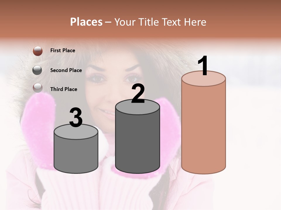 Brunette Outdoor Game PowerPoint Template