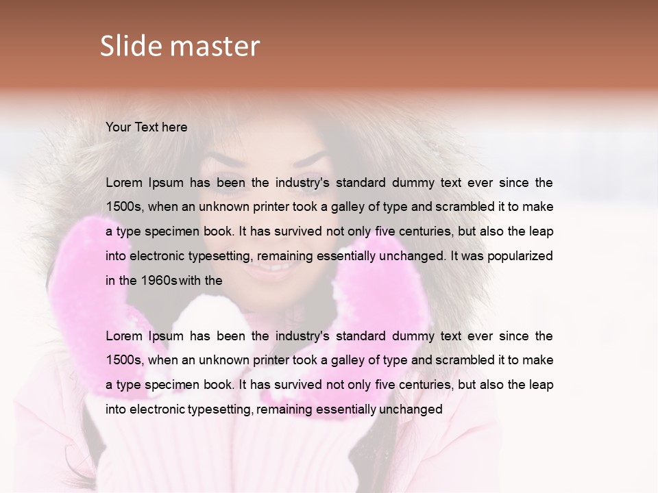 Brunette Outdoor Game PowerPoint Template