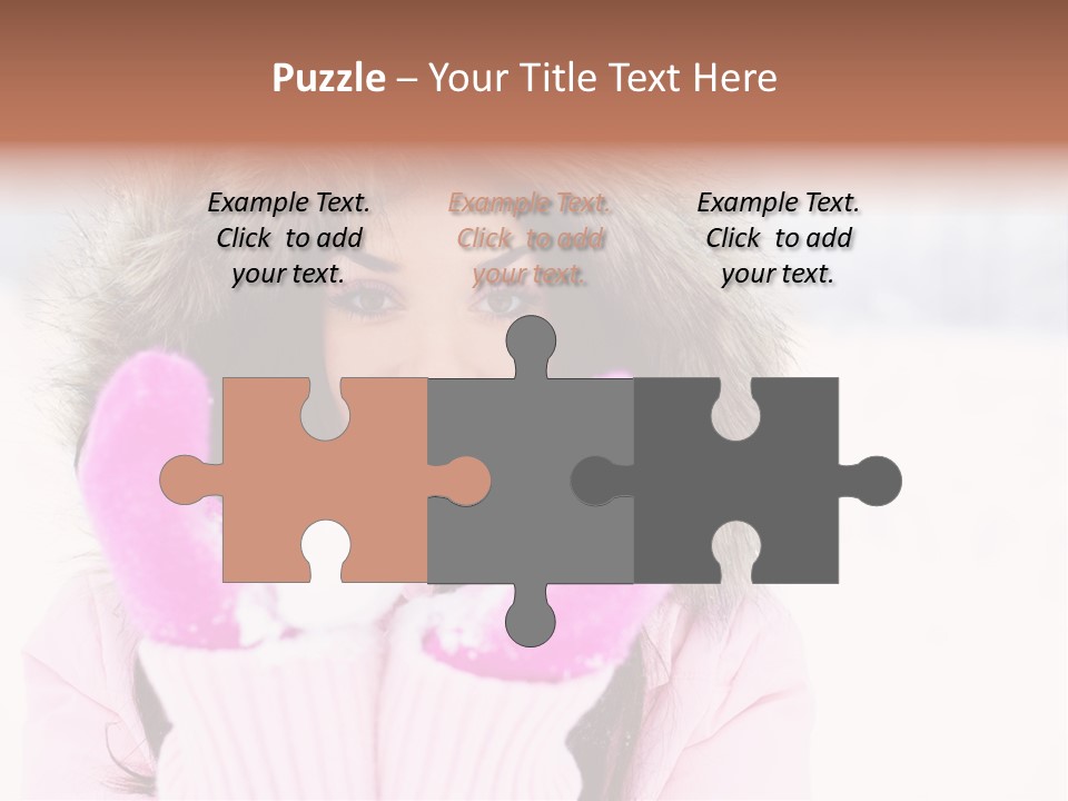 Brunette Outdoor Game PowerPoint Template