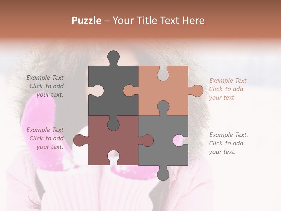 Brunette Outdoor Game PowerPoint Template