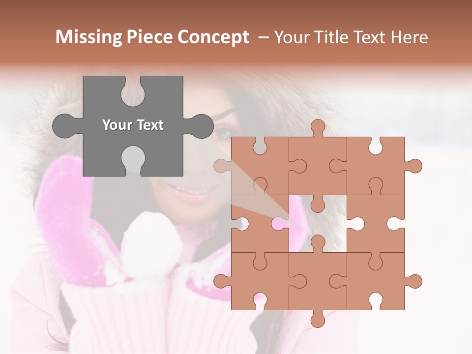 Brunette Outdoor Game PowerPoint Template