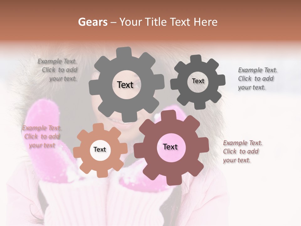 Brunette Outdoor Game PowerPoint Template