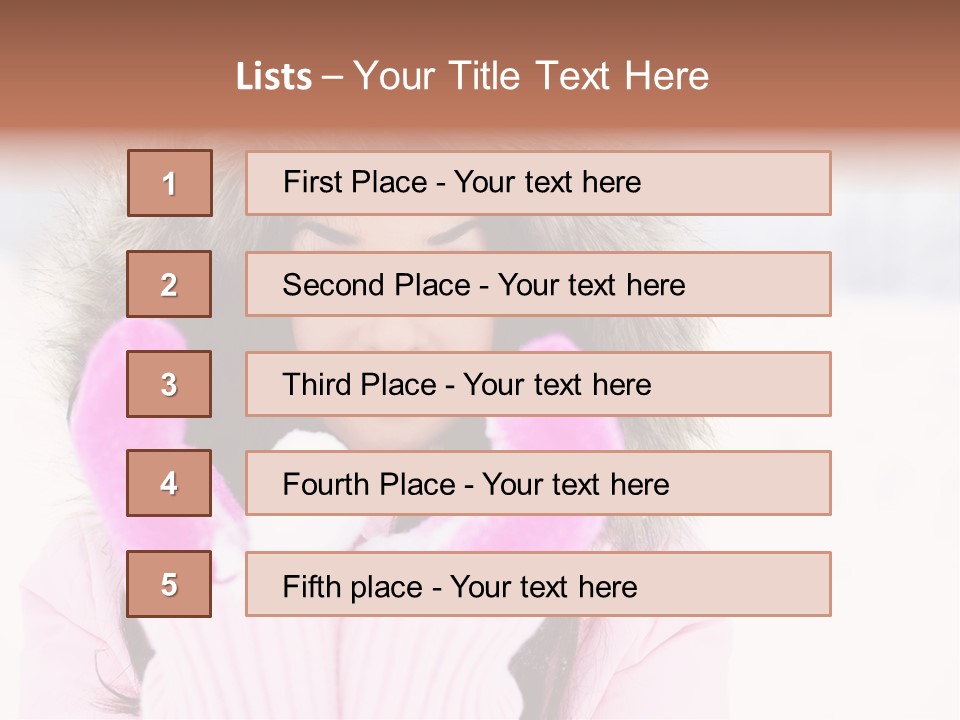 Brunette Outdoor Game PowerPoint Template