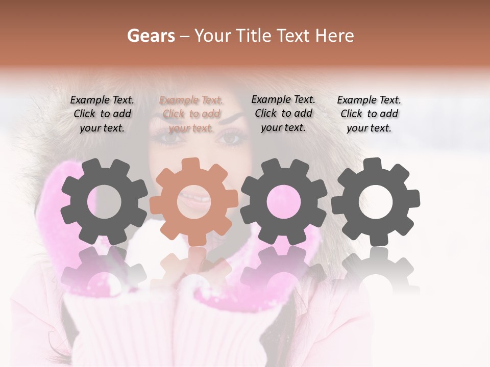 Brunette Outdoor Game PowerPoint Template