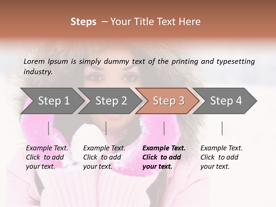 Brunette Outdoor Game PowerPoint Template