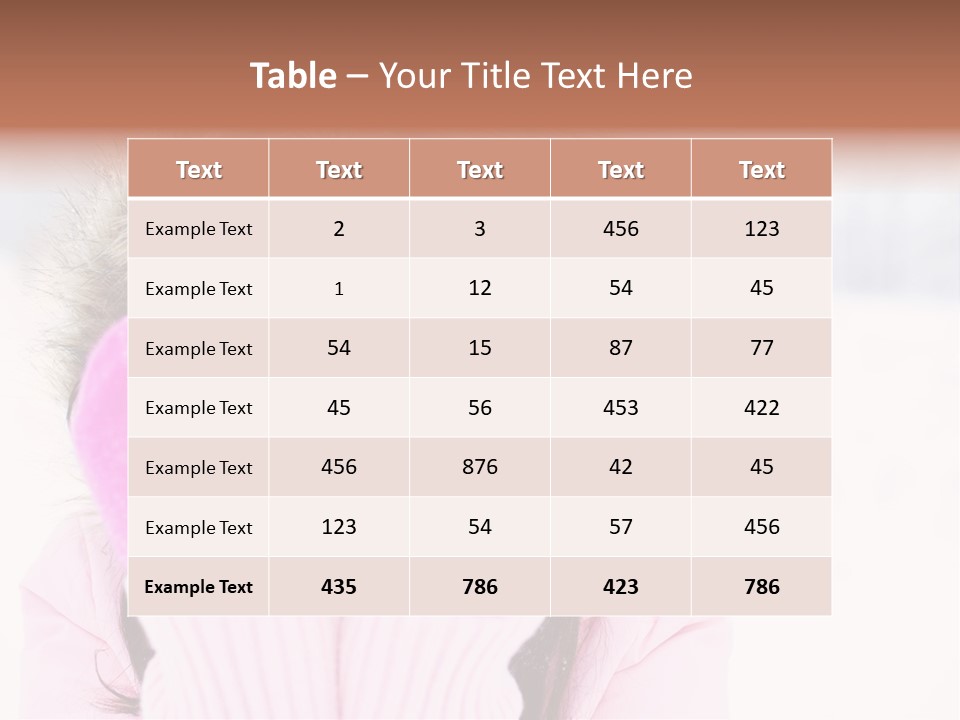 Brunette Outdoor Game PowerPoint Template